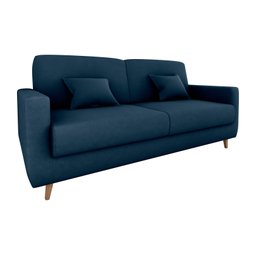 Sofá Cama Emilia Veludo Azul E433 - Matrix - 2