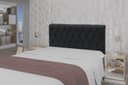 Ver imagem 3 de Cabeceira Viena Plus Casal 1400mm Suede Negro - Simbal