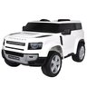 Carro Elétrico Infantil Controle Criança até 30kg Bluetooth Usb Mp3 5km/h Land Rover Defender Branco - 1