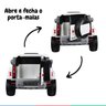 Carro Elétrico Infantil Controle Criança até 30kg Bluetooth Usb Mp3 5km/h Land Rover Defender Branco - 6