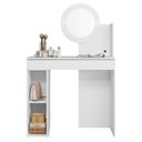 Ver imagem 5 de Penteadeira Camarim Escrivaninha com Led Sulla A02 Branco - Mpozenato