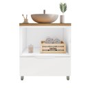 Ver imagem 1 de Gabinete de Banheiro 80cm com Caixa Organizadora Marquesa 70cm Mdf Nesher