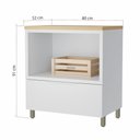 Ver imagem 6 de Gabinete de Banheiro 80cm com Caixa Organizadora Marquesa 70cm Mdf Nesher