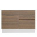 Ver imagem 4 de Balcão de Pia Stella 1 Porta 2 Gavetas Branco/rustic Madesa