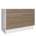 Ver imagem 1 de Balcão de Pia Stella 1 Porta 2 Gavetas Branco/rustic Madesa