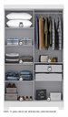 Ver imagem 3 de Guarda Roupa 4 Portas com Pés Paris Espresso Móveis Branco
