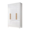 Ver imagem 2 de Guarda Roupa 4 Portas com Pés Paris Espresso Móveis Branco