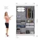 Ver imagem 4 de Guarda Roupa 4 Portas com Pés Paris Espresso Móveis Branco