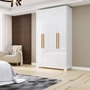 Ver imagem 1 de Guarda Roupa 4 Portas com Pés Paris Espresso Móveis Branco