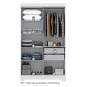 Ver imagem 3 de Guarda Roupa 4 Portas com Pés Paris Espresso Móveis Branco