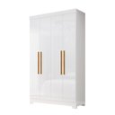 Ver imagem 2 de Guarda Roupa 4 Portas com Pés Paris Espresso Móveis Branco