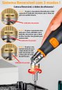 Ver imagem 3 de Chave Catraca Reversível Dobrável Com Encaixe 1/4" Magnetico Bits Fenda Philips Torx Hex