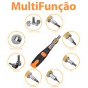 Ver imagem 7 de Chave Catraca Reversível Dobrável Com Encaixe 1/4" Magnetico Bits Fenda Philips Torx Hex