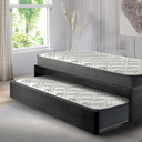 Ver imagem 3 de Bicama Box Viúva 126x208 Suede Preto com Dois Colchões Adapto Molas Ensacadas Ecoflex
