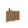 Cômoda 8 Gavetas 100% MDF Lis - 3