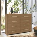 Ver imagem 1 de Cômoda 8 Gavetas 100% MDF Lis