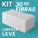 Ver imagem 2 de Kit 30 Unidades Fibra de Limpeza Leve Branca Não Risca Refil para Uso em Suporte Limpa Tudo Sp Fibra