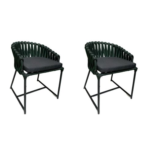 Kit 2 Poltrona Gana Tricô Náutica e Estofado Acquablock