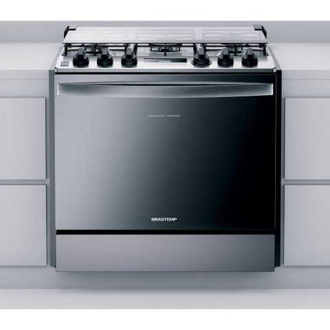Fogão de Embutir Inox 5 Queim. Brastemp Bivolt BYS5PCRUNA