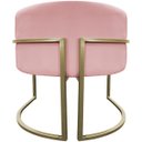 Ver mais imagens de Kit 2 Poltronas Decorativa Recepção Luna Suede Cores Base de Ferro Champagne