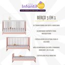 Ver imagem 3 de Berço 3 em 1 para Colchão 130 x 60cm Doce de Leite Multimóveis MP0527R