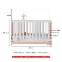 Ver imagem 7 de Berço 3 em 1 para Colchão 130 X 60cm Doce de Leite Multimóveis Mp0527r