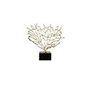 Ver imagem 1 de Peça Decorativa de Metal e Cristal Dourado 30cm RAT0003 BTC