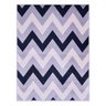 Tapete Retangular Zig Zag 1,33x1,90m Sala Quarto Reinassance Veludo Cinza - ClickLar - 2