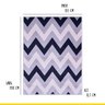 Tapete Retangular Zig Zag 1,33x1,90m Sala Quarto Reinassance Veludo Cinza - ClickLar - 5