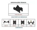 Ver imagem 3 de Porta Cpu Plástico Preto c/ Rodízios - Masticmol - 72101