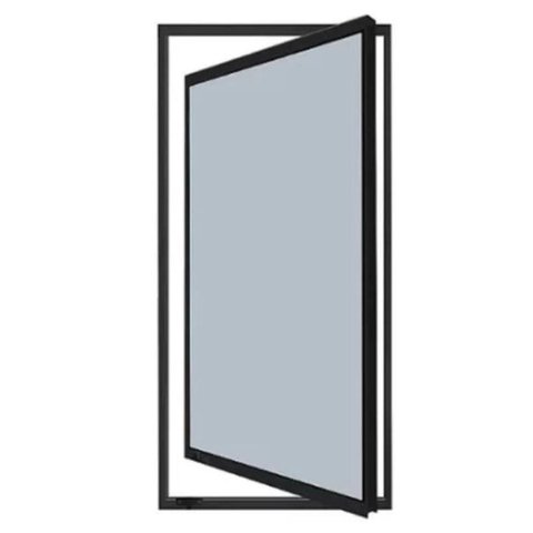 Janela capelinha em alumínio preto classic - 120X40