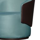 Ver imagem 4 de Poltrona Beatriz Veludo Azul Turquesa Com Composê Marrom - Vallisa Decor