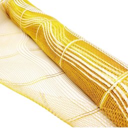 Kit Tela Decoração Natal Fita Gigante 52cm X 5 Metros Dourada Fio Branco 3 Peças - Magizi - 6