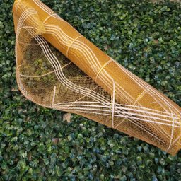 Kit Tela Decoração Natal Fita Gigante 52cm X 5 Metros Dourada Fio Branco 3 Peças - Magizi - 3