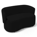 Ver imagem 4 de Kit Poltrona e Namoradeira Aisha Orgânica Veludo Preto - Desk Design