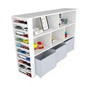 Ver imagem 5 de Organizador Infantil Newton MDF com Baús e Porta Carrinhos Cinza Woodcore