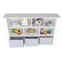 Ver imagem 4 de Organizador Infantil Newton MDF com Baús e Porta Carrinhos Cinza Woodcore