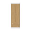 Ver imagem 7 de Guarda-roupa Infantil 62cm 2 Portas e 2 Gavetas Encanto Multimóveis Mp4446 Branco/madeirado