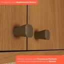 Ver imagem 5 de Cozinha Completa Venaly 10 Portas 2 Gavetas com Vidro Reflecta Cinamomo/Off White - Henn