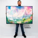 Ver imagem 2 de Quadro Decorativo Castelo Das Princesas em Moldura Caixa Tacolado Moldura Caixa Alta 4,5cm Madeira C
