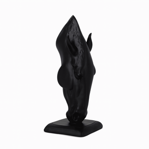 Cabeça de Cavalo 3d Preta - 20 Cm