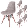 Cadeira Charles Eames Eifell Colmeia Cor:nude;quantidade:6 - 1