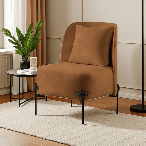 Poltrona para Sala de Estar Madeira Maciça Aurora Luxo