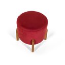 Ver imagem 4 de Conjunto Poltrona Estofada Cléo com Puff Redondo Berlim Dordô – Straub Web