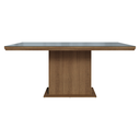 Ver imagem 4 de Mesa de Jantar Retangular Tampo com Moldura e Vidro Sobreposto Rustic/Cinza 5275 Madesa