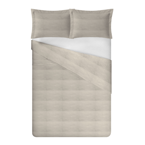 Kit Colcha Piquet King Size - 100% Algodão:pérola