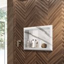 Ver imagem 1 de Nicho de Embutir para Banheiro 56,5cm Porcelanato Técnico Polido Lavatórios Yescasa Branco/Calacata
