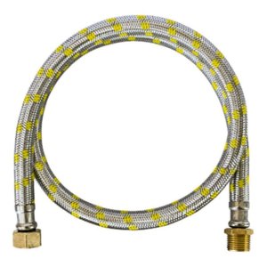 Engate Flexível Inox Gás Rosca Macho Femea 40cm