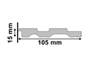 Ver imagem 2 de Ripado Poliest Cumaru 280cmx105mmx15mm Santa Luzia