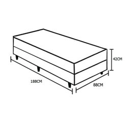 Cama Box Conjugado Solteiro Espuma Ortopédica - 6